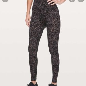 Lululemon align full length 28” lacescape spanish rose